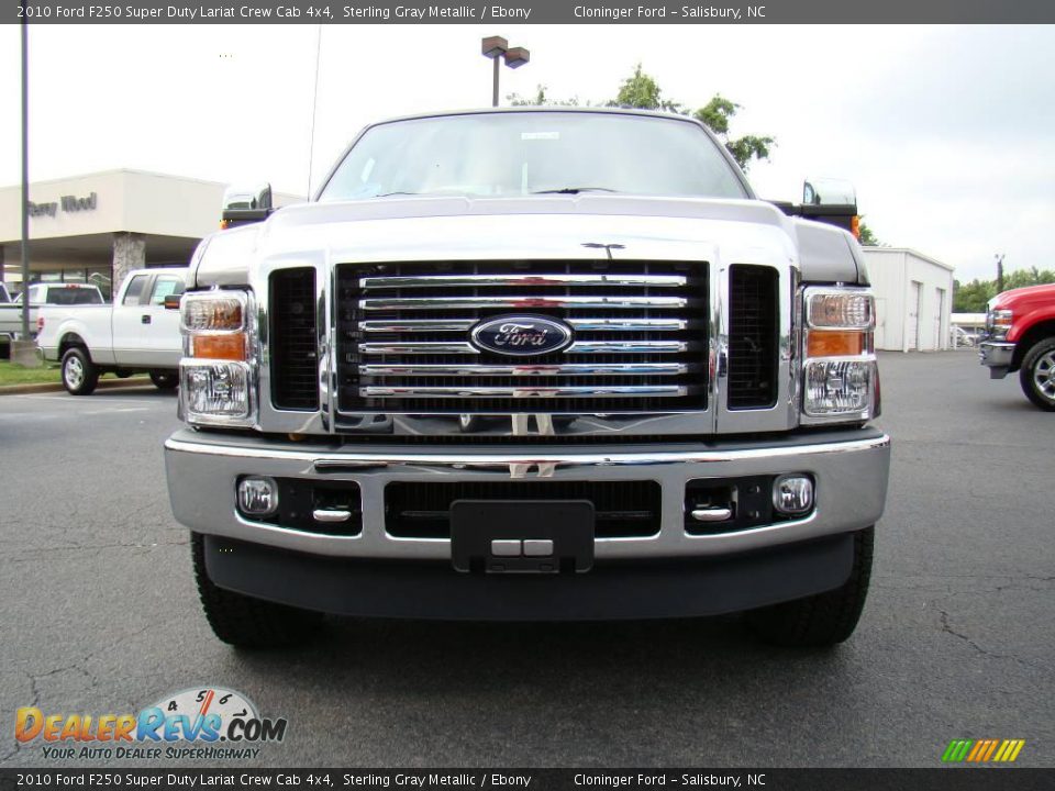 2010 Ford F250 Super Duty Lariat Crew Cab 4x4 Sterling Gray Metallic / Ebony Photo #7