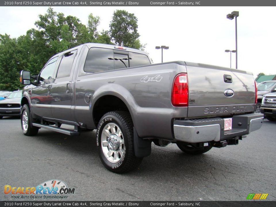 2010 Ford F250 Super Duty Lariat Crew Cab 4x4 Sterling Gray Metallic / Ebony Photo #33