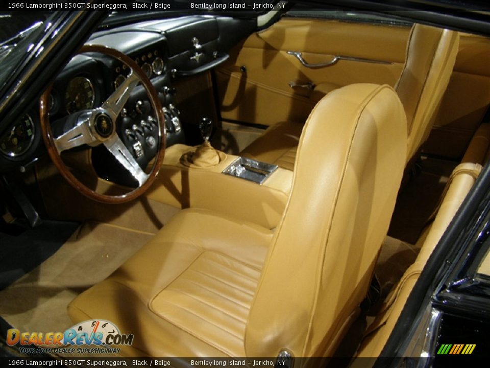 1966 Lamborghini 350GT Superleggera Black / Beige Photo #6