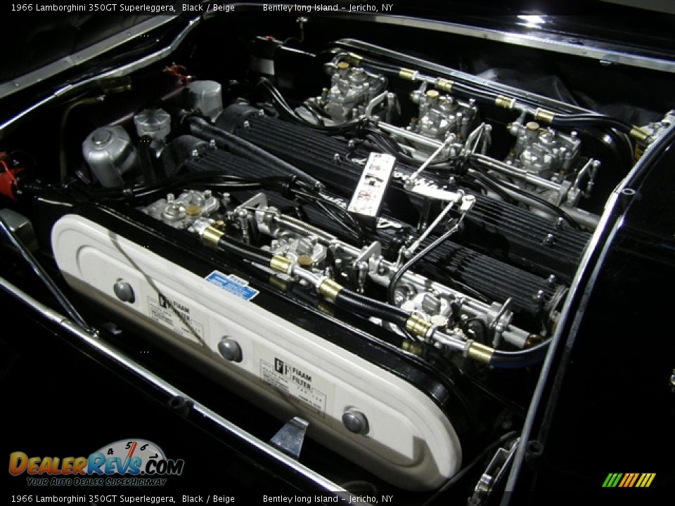 1966 Lamborghini 350GT Superleggera Black / Beige Photo #13