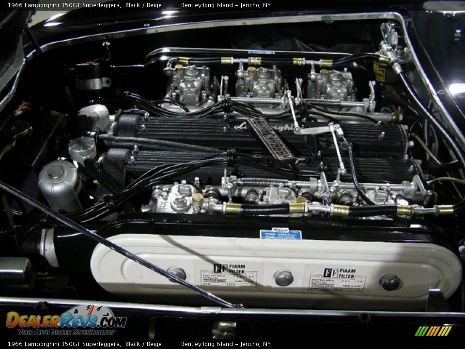 1966 Lamborghini 350GT Superleggera Black / Beige Photo #14