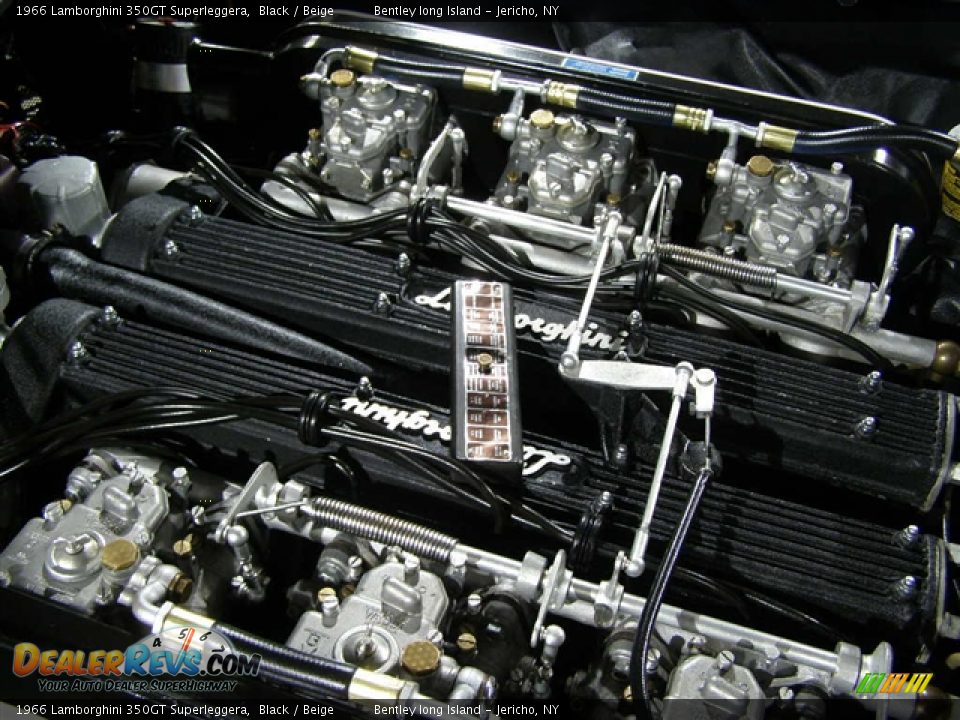 1966 Lamborghini 350GT Superleggera Black / Beige Photo #15