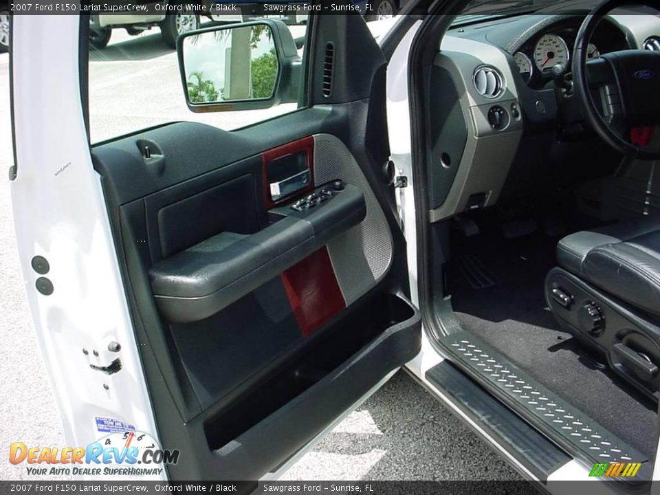 2007 Ford F150 Lariat SuperCrew Oxford White / Black Photo #10
