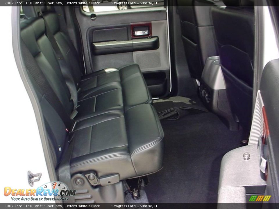 2007 Ford F150 Lariat SuperCrew Oxford White / Black Photo #13