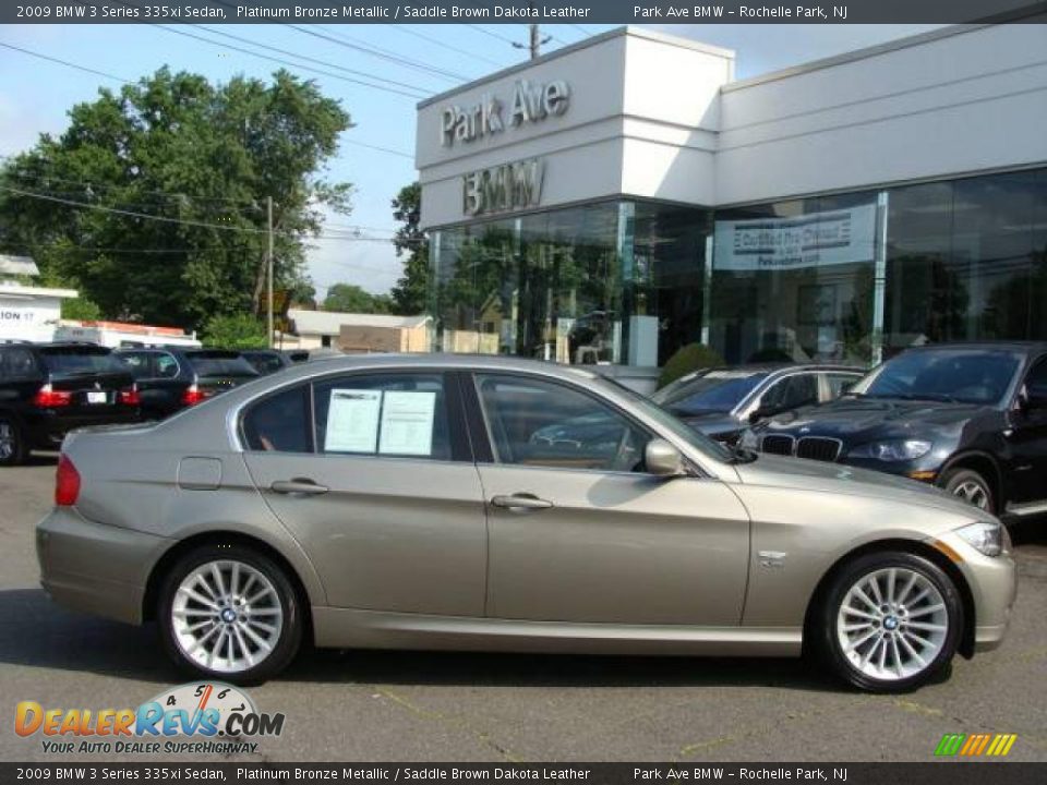 2009 BMW 3 Series 335xi Sedan Platinum Bronze Metallic / Saddle Brown Dakota Leather Photo #1