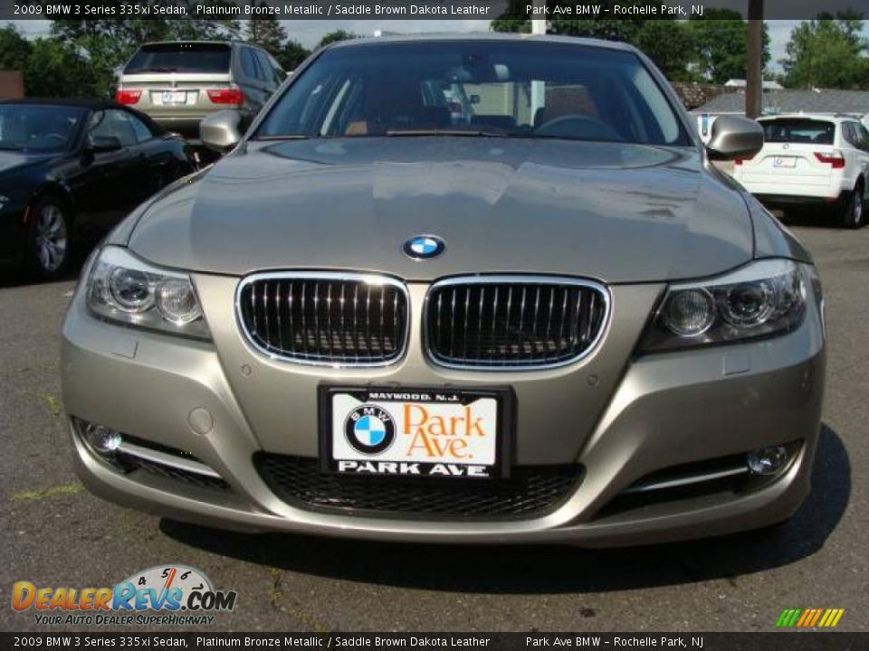 2009 BMW 3 Series 335xi Sedan Platinum Bronze Metallic / Saddle Brown Dakota Leather Photo #3