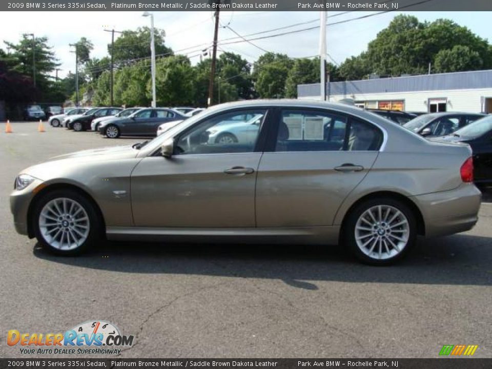 2009 BMW 3 Series 335xi Sedan Platinum Bronze Metallic / Saddle Brown Dakota Leather Photo #5