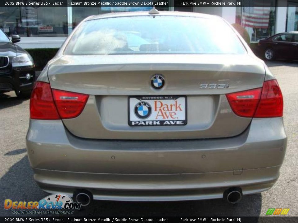 2009 BMW 3 Series 335xi Sedan Platinum Bronze Metallic / Saddle Brown Dakota Leather Photo #7
