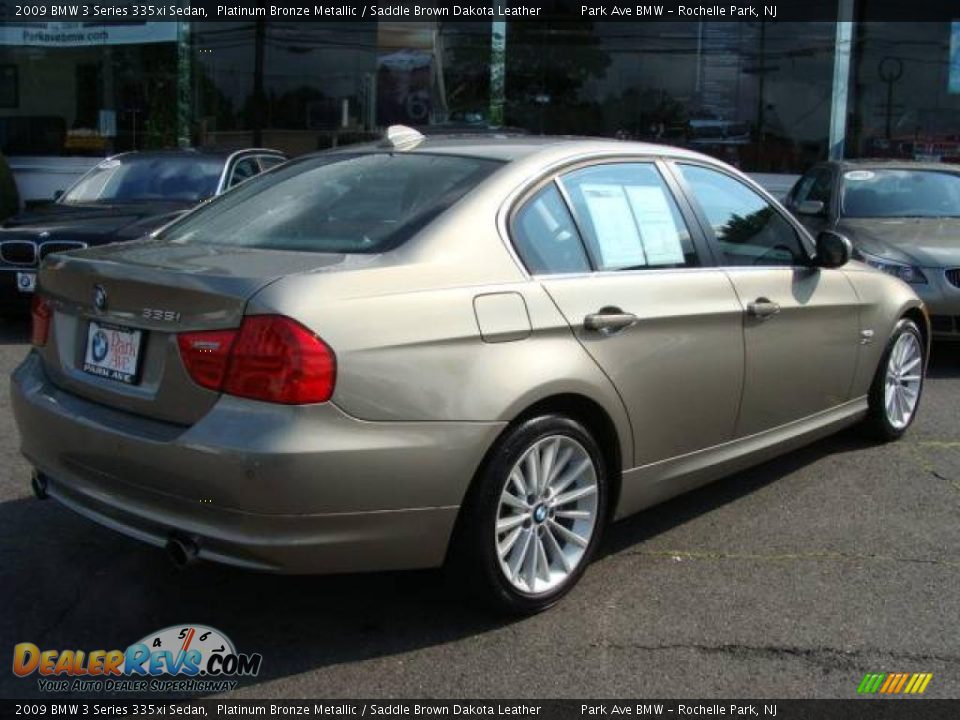 2009 BMW 3 Series 335xi Sedan Platinum Bronze Metallic / Saddle Brown Dakota Leather Photo #8