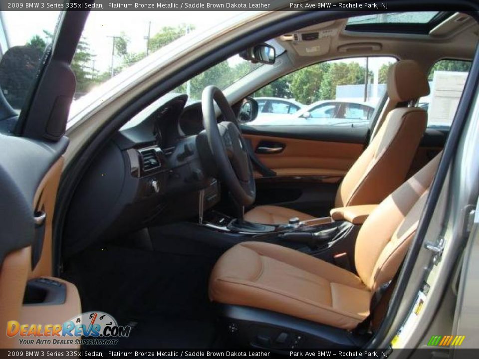 2009 BMW 3 Series 335xi Sedan Platinum Bronze Metallic / Saddle Brown Dakota Leather Photo #10