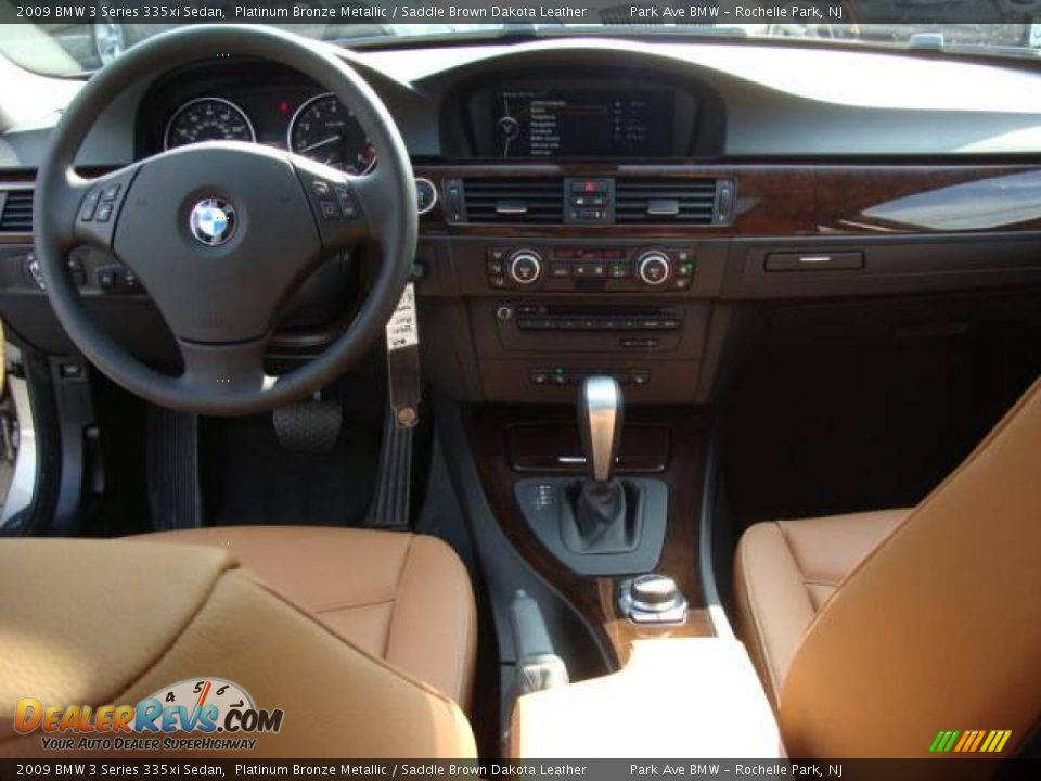 2009 BMW 3 Series 335xi Sedan Platinum Bronze Metallic / Saddle Brown Dakota Leather Photo #12