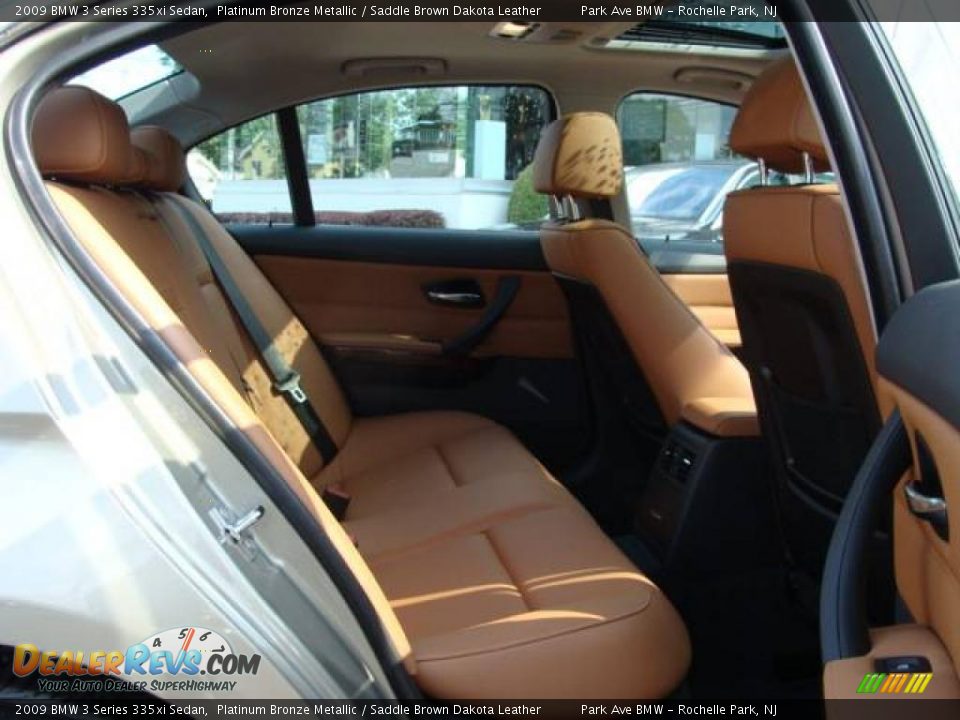 2009 BMW 3 Series 335xi Sedan Platinum Bronze Metallic / Saddle Brown Dakota Leather Photo #20