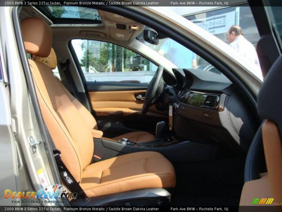 2009 BMW 3 Series 335xi Sedan Platinum Bronze Metallic / Saddle Brown Dakota Leather Photo #22