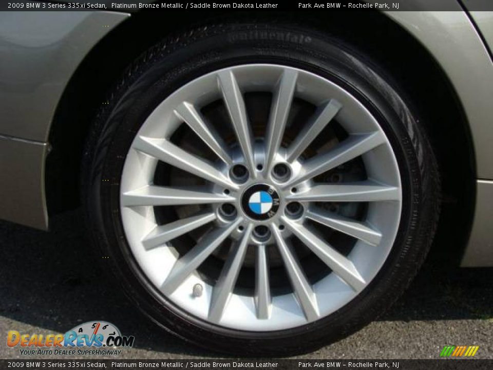 2009 BMW 3 Series 335xi Sedan Platinum Bronze Metallic / Saddle Brown Dakota Leather Photo #23