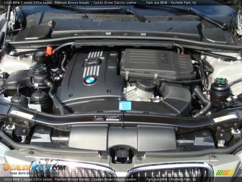 2009 BMW 3 Series 335xi Sedan Platinum Bronze Metallic / Saddle Brown Dakota Leather Photo #25