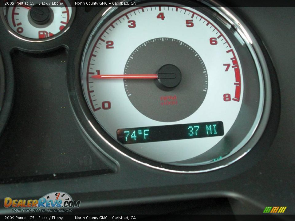 2009 Pontiac G5 Black / Ebony Photo #13