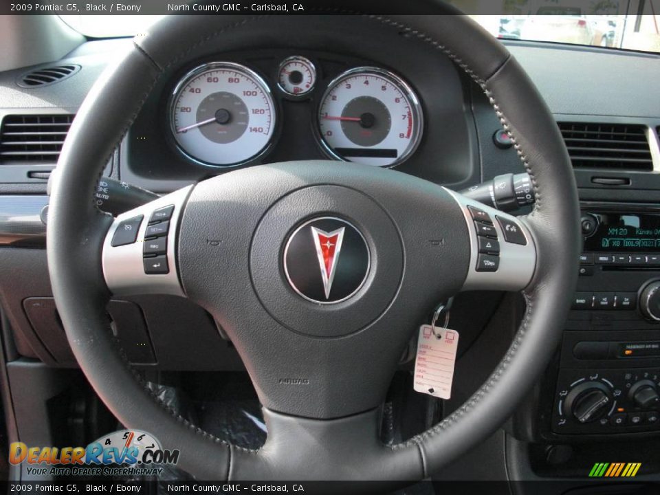 2009 Pontiac G5 Black / Ebony Photo #21