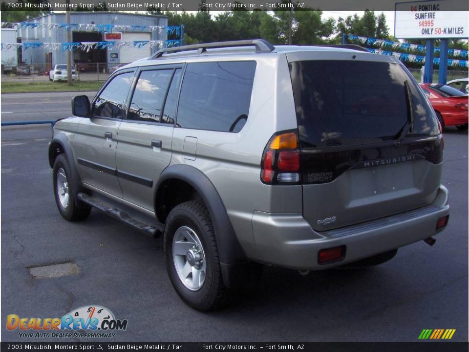 2003 Mitsubishi Montero Sport LS Sudan Beige Metallic / Tan Photo #2