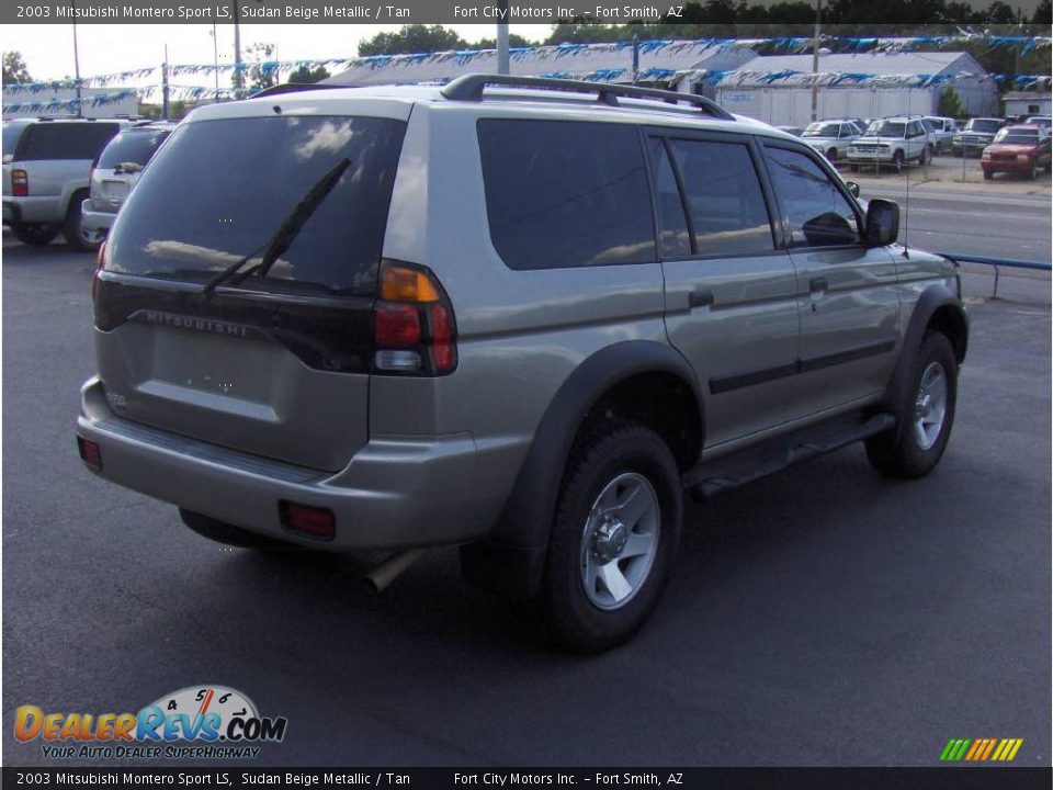 2003 Mitsubishi Montero Sport LS Sudan Beige Metallic / Tan Photo #3