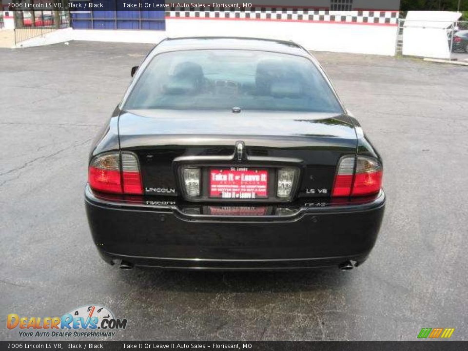 2006 Lincoln LS V8 Black / Black Photo #4