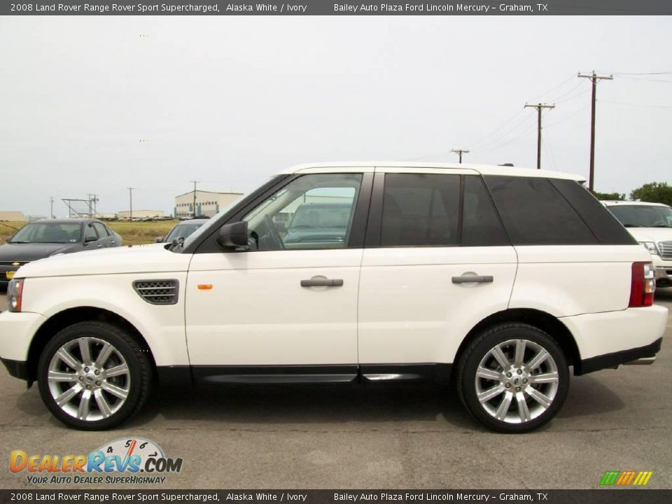 2008 Land Rover Range Rover Sport Supercharged Alaska White / Ivory Photo #2