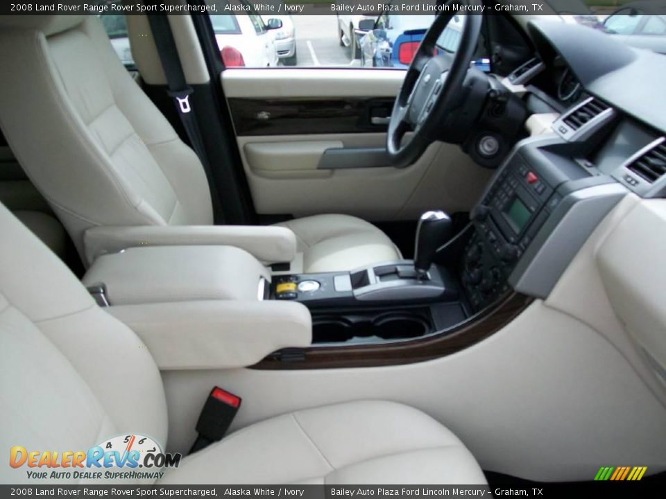 2008 Land Rover Range Rover Sport Supercharged Alaska White / Ivory Photo #9