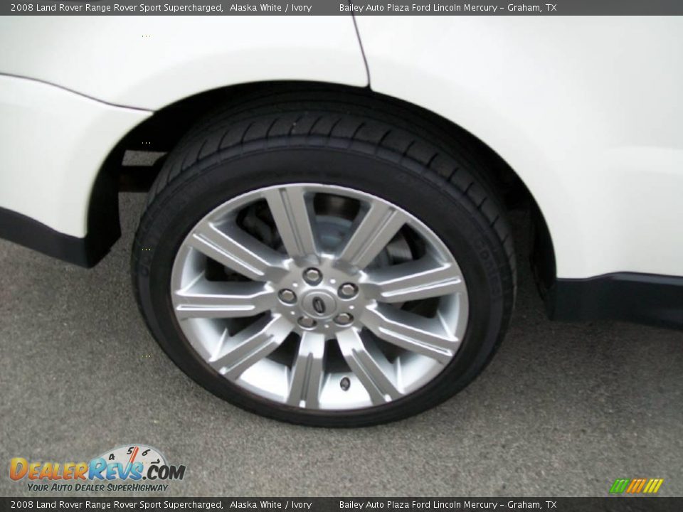 2008 Land Rover Range Rover Sport Supercharged Alaska White / Ivory Photo #10