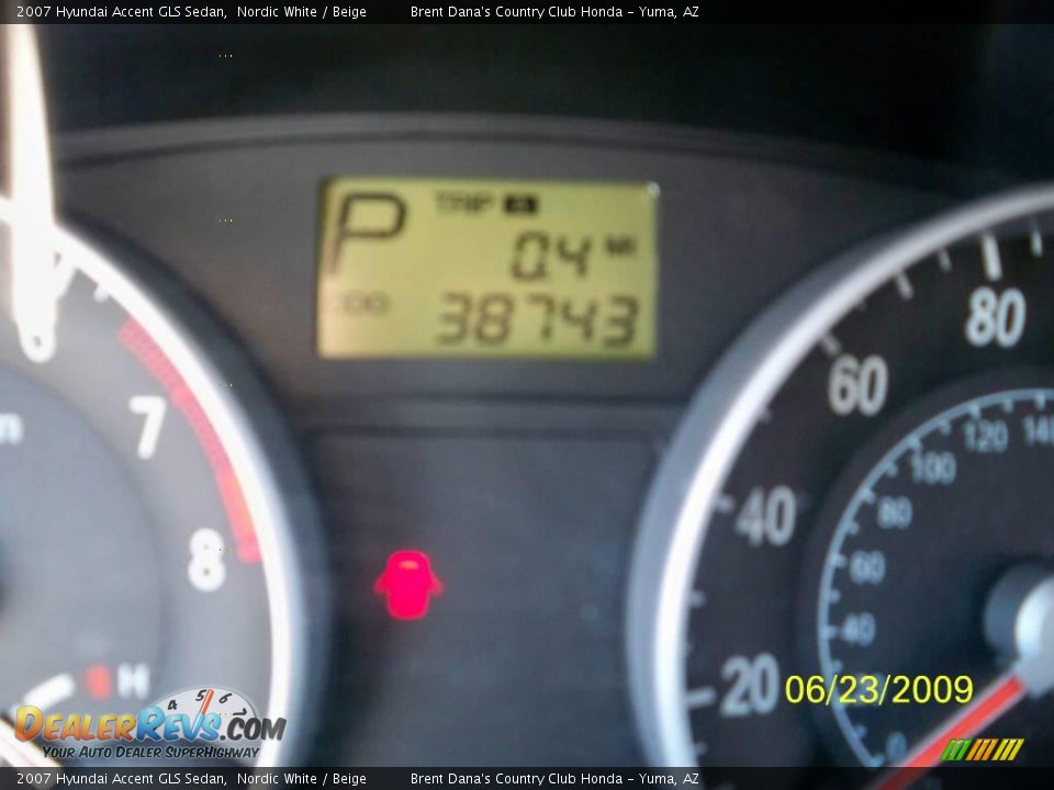 2007 Hyundai Accent GLS Sedan Nordic White / Beige Photo #6