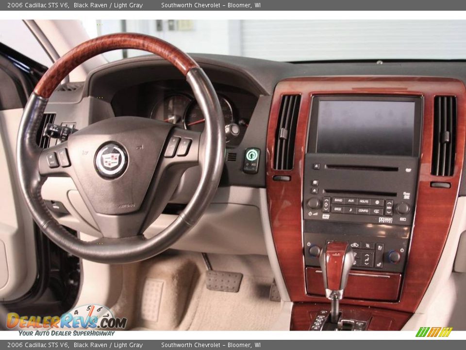 2006 Cadillac STS V6 Black Raven / Light Gray Photo #7