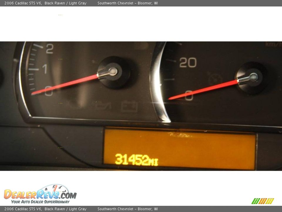 2006 Cadillac STS V6 Black Raven / Light Gray Photo #8