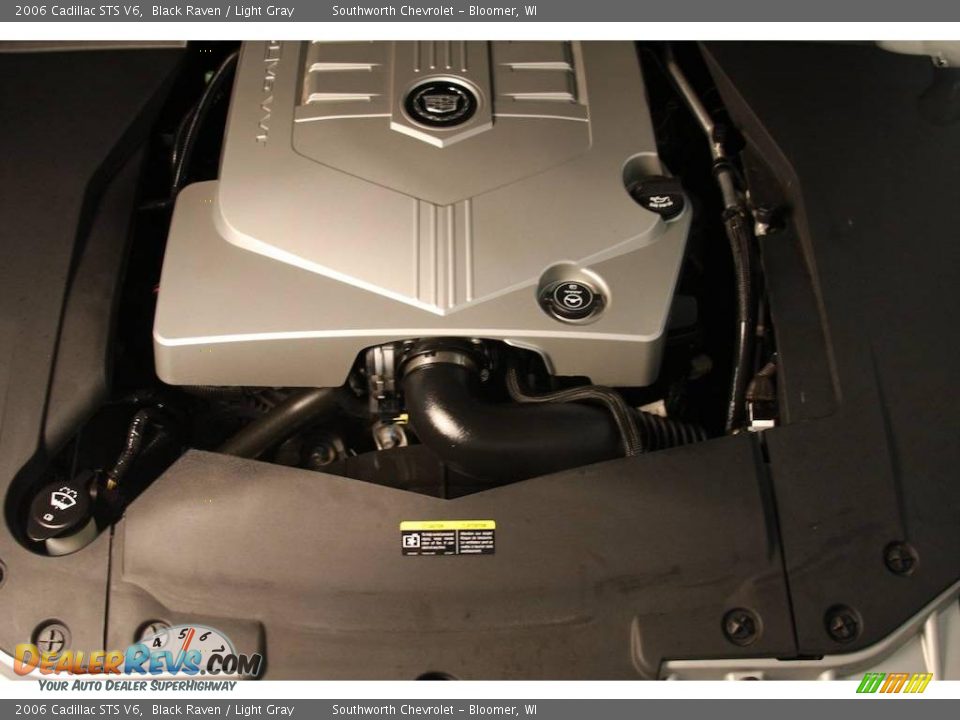 2006 Cadillac STS V6 Black Raven / Light Gray Photo #12