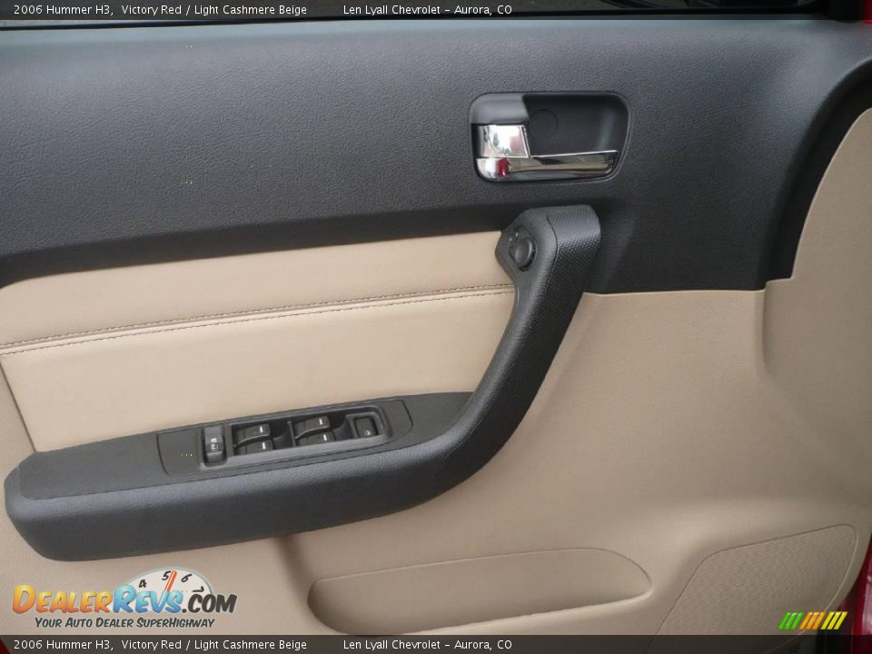 2006 Hummer H3 Victory Red / Light Cashmere Beige Photo #7