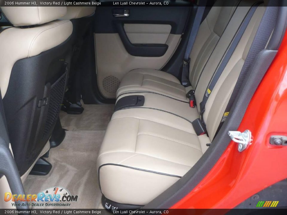 2006 Hummer H3 Victory Red / Light Cashmere Beige Photo #10