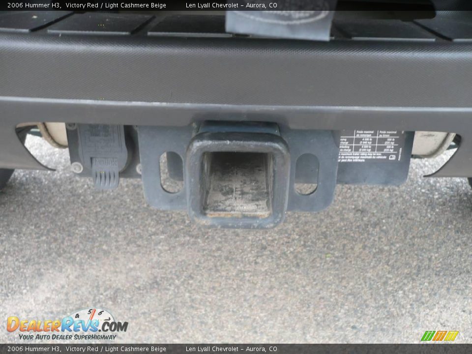2006 Hummer H3 Victory Red / Light Cashmere Beige Photo #13