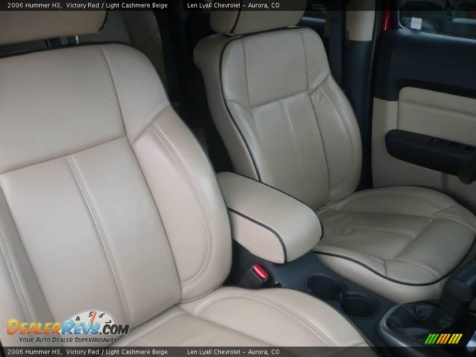 2006 Hummer H3 Victory Red / Light Cashmere Beige Photo #15