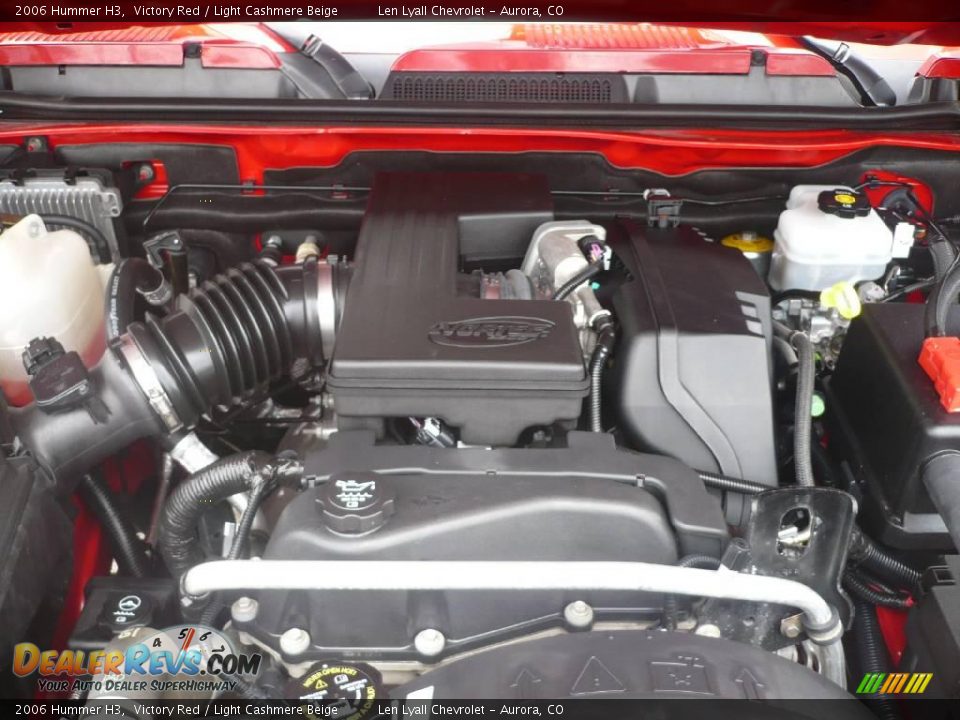 2006 Hummer H3 Victory Red / Light Cashmere Beige Photo #22