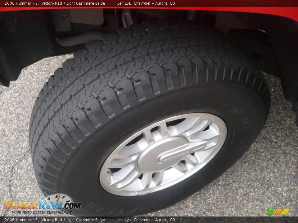 2006 Hummer H3 Victory Red / Light Cashmere Beige Photo #25