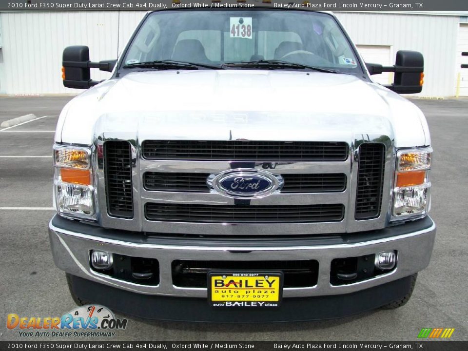 2010 Ford F350 Super Duty Lariat Crew Cab 4x4 Dually Oxford White / Medium Stone Photo #1