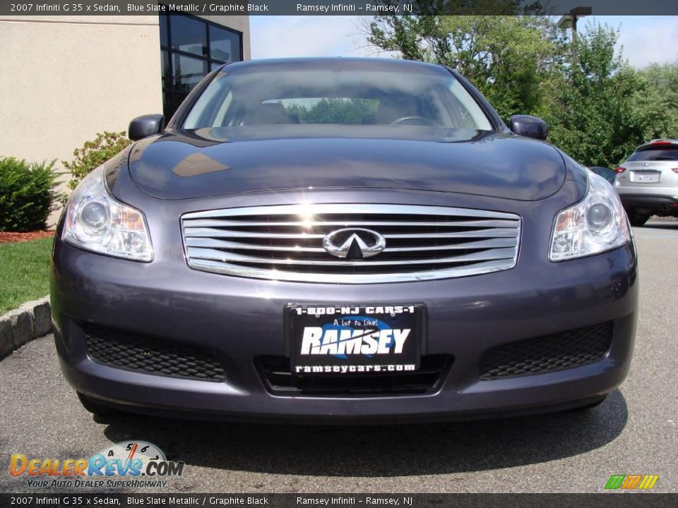 2007 Infiniti G 35 x Sedan Blue Slate Metallic / Graphite Black Photo #2