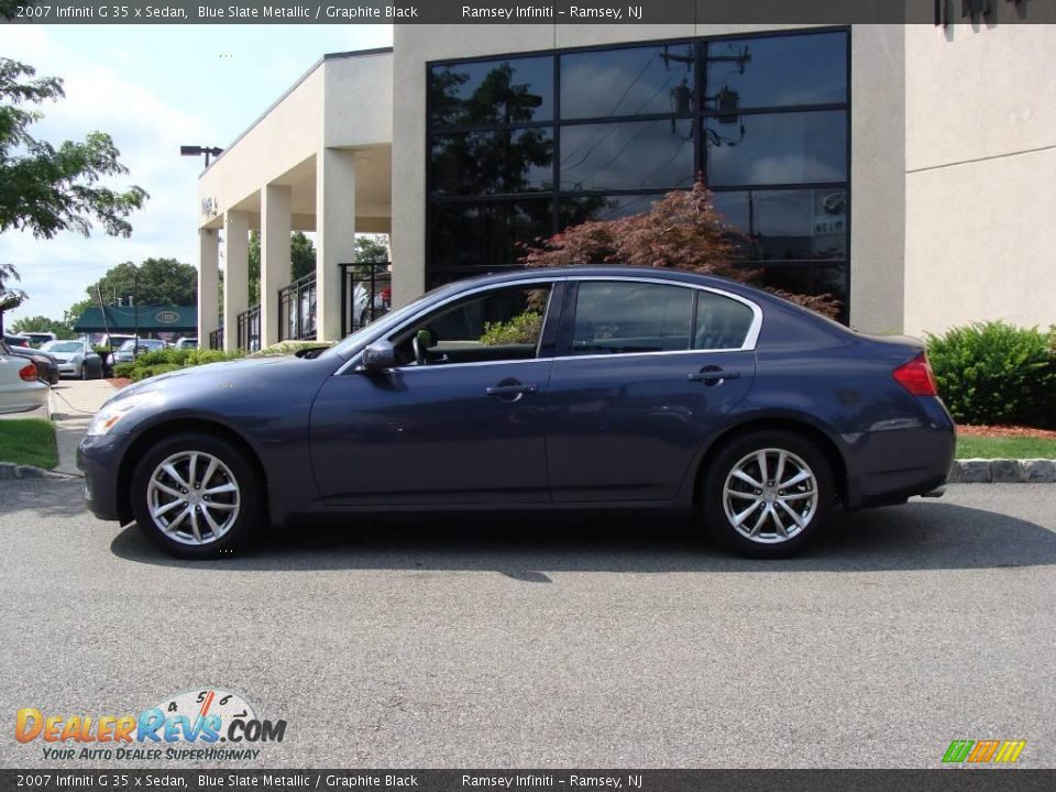 2007 Infiniti G 35 x Sedan Blue Slate Metallic / Graphite Black Photo #3