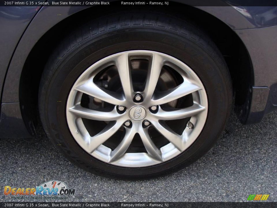 2007 Infiniti G 35 x Sedan Blue Slate Metallic / Graphite Black Photo #4