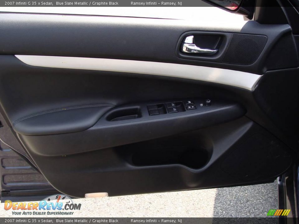 2007 Infiniti G 35 x Sedan Blue Slate Metallic / Graphite Black Photo #8