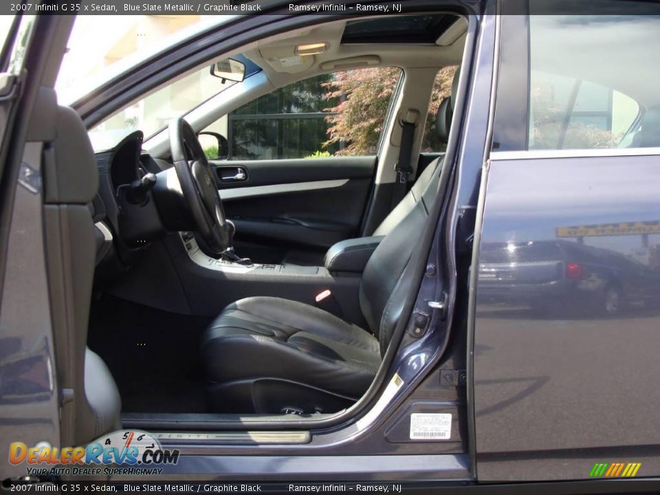 2007 Infiniti G 35 x Sedan Blue Slate Metallic / Graphite Black Photo #10