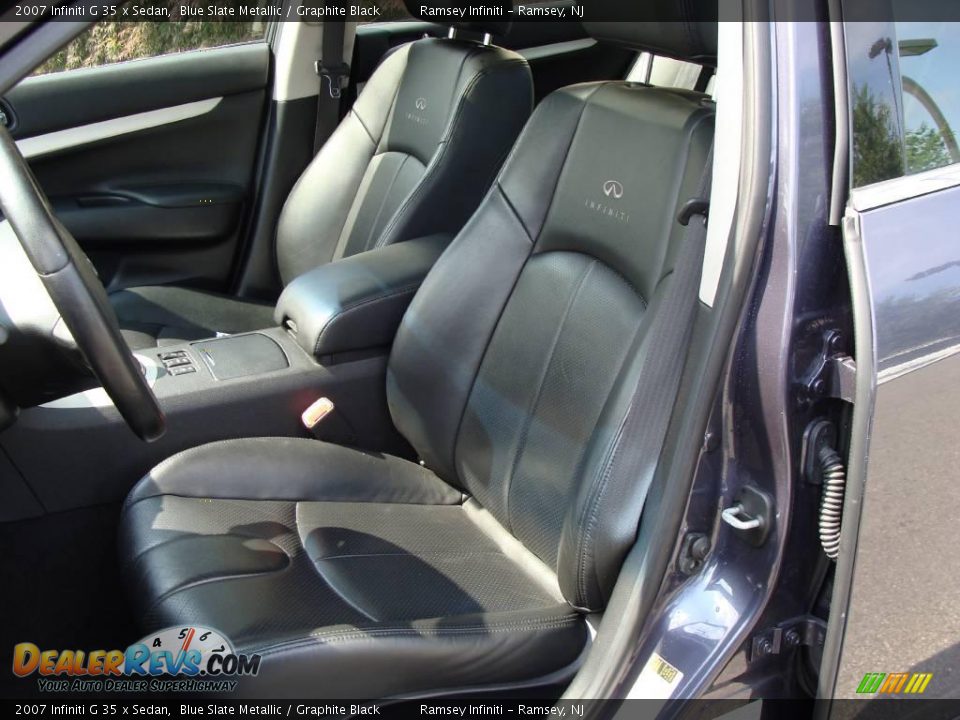 2007 Infiniti G 35 x Sedan Blue Slate Metallic / Graphite Black Photo #11