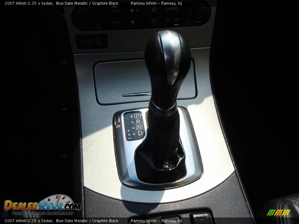 2007 Infiniti G 35 x Sedan Blue Slate Metallic / Graphite Black Photo #13