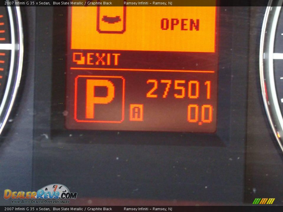 2007 Infiniti G 35 x Sedan Blue Slate Metallic / Graphite Black Photo #14