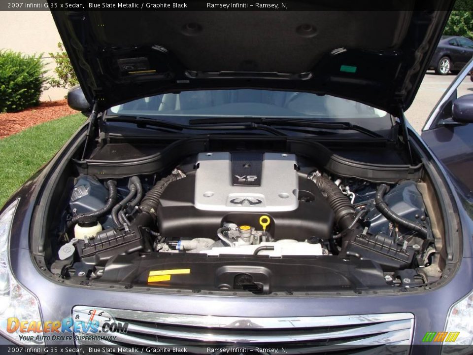 2007 Infiniti G 35 x Sedan Blue Slate Metallic / Graphite Black Photo #15