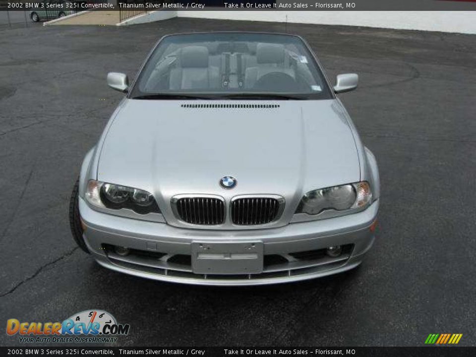 2002 BMW 3 Series 325i Convertible Titanium Silver Metallic / Grey Photo #5