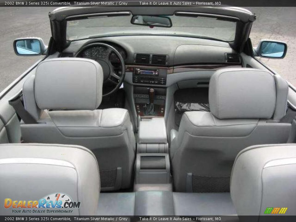 2002 BMW 3 Series 325i Convertible Titanium Silver Metallic / Grey Photo #9