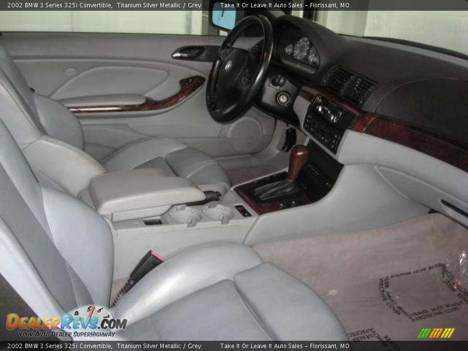 2002 BMW 3 Series 325i Convertible Titanium Silver Metallic / Grey Photo #13